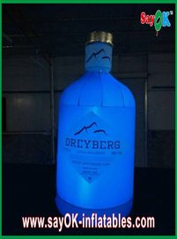 Μπλε διογκώσιμη κρασιού διακόσμηση φωτισμού μπουκαλιών διογκώσιμη για τη διαφήμιση