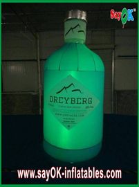 Μπλε διογκώσιμη κρασιού διακόσμηση φωτισμού μπουκαλιών διογκώσιμη για τη διαφήμιση