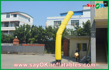 Διογκώσιμος κίτρινος διογκώσιμος τύπος ατόμων ραβδιών, χορευτές Inflatables αέρα διαφημίσεων