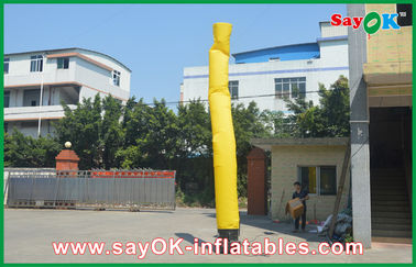 Διογκώσιμος κίτρινος διογκώσιμος τύπος ατόμων ραβδιών, χορευτές Inflatables αέρα διαφημίσεων