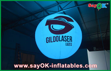 Χρωματισμένο οδηγημένο διακόσμηση ελαφρύ Ballon φωτισμού γεγονότος διογκώσιμο με το λογότυπο εκτύπωσης