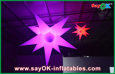 Εσωτερικό Κόμματος μπαλόνι αστεριών διαφήμισης αστεριών διακοσμήσεων διογκώσιμο οδηγημένο με το φως των οδηγήσεων