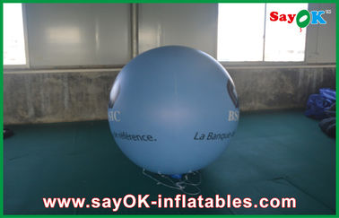 0.18mm 1.5m μπλε μπαλόνι διαφήμισης PVC Outerdoor διογκώσιμο με την τυπωμένη ύλη λογότυπων για το γεγονός