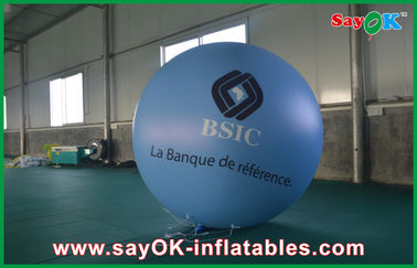 0.18mm 1.5m μπλε μπαλόνι διαφήμισης PVC Outerdoor διογκώσιμο με την τυπωμένη ύλη λογότυπων για το γεγονός