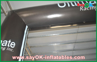 Αποκριών διογκώσιμη αψίδων μαύρη αψίδα σωλήνων PVC αψίδων ζευκτόντων διογκώσιμη με τον ανεμιστήρα CE/UL