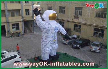 4m Οξφόρδη λευκό Spaceman Inflatables διακοπών υφασμάτων υπαίθριο για τη διαφήμιση