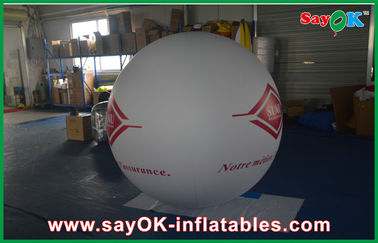 Άσπρη ελαφριά Ballon ηλίου 0.18mmPVC διογκώσιμη γιγαντιαία Commerical υπαίθρια διαφήμιση