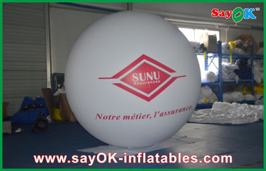 Άσπρη ελαφριά Ballon ηλίου 0.18mmPVC διογκώσιμη γιγαντιαία Commerical υπαίθρια διαφήμιση