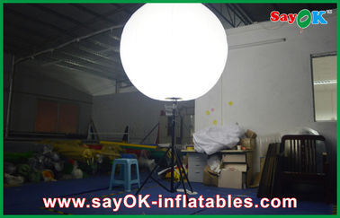 Άσπρα διογκώσιμα μπαλόνια αέρα διακοσμήσεων φωτισμού στάσεων για τη διαφήμιση της επιχείρησης