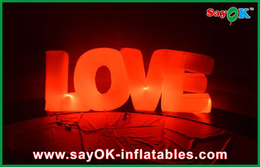 Αγάπης φωτισμού ναυπηγείων νάυλον ύφασμα διακοσμήσεων Inflatables υπαίθριο