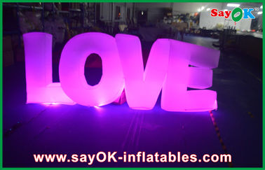 Αγάπης φωτισμού ναυπηγείων νάυλον ύφασμα διακοσμήσεων Inflatables υπαίθριο