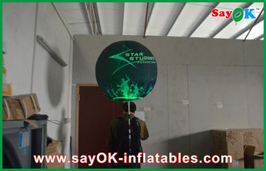 Ανθεκτική τρίποδων διακόσμηση φωτισμού σφαιρών διογκώσιμη, οδηγημένο εκτύπωση διογκώσιμο μπαλόνι διαφήμισης
