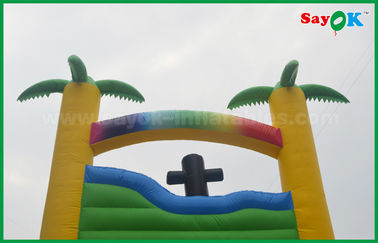 Μεγάλο φουσκωτό διαδρόμιο προώθησης Custom Double Giant Bouncy Slide Jump και φουσκωτό πάρκο υδάτινων διαδρόμων