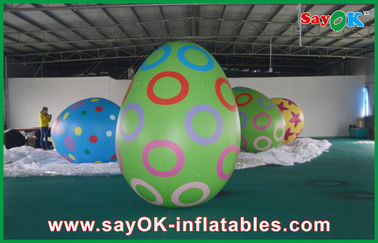 Ζωηρόχρωμη διογκώσιμη διακόσμηση φεστιβάλ Πάσχας αυγών διακοσμήσεων με το διογκώσιμο αυγό Πάσχας τυπωμένων υλών για την πώληση