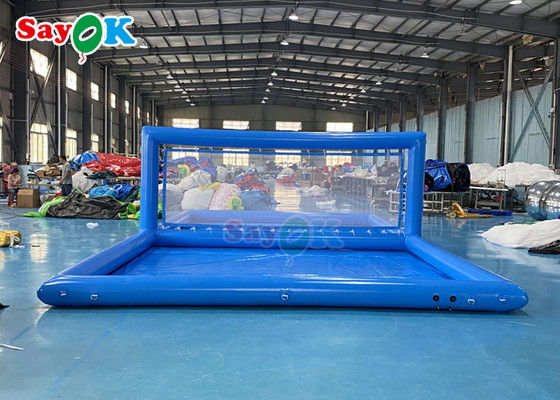 Αθλητισμός για ενήλικες Γίγαντας φουσκωτό γήπεδο βόλεϊ πισίνα με δίχτυ μετάξι εκτύπωση φουσκωτά νερά παιχνίδια για παιδιά