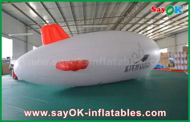 διογκώσιμο μπαλόνι 5m ηλίου λογότυπων συνήθειας PVC 0.2mm αεροπλάνο Zeppelin ηλίου