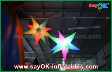Colorized της Οξφόρδης οδηγημένο διακόσμηση ανάβοντας αστέρι φωτισμού υφασμάτων διογκώσιμο για το κόμμα