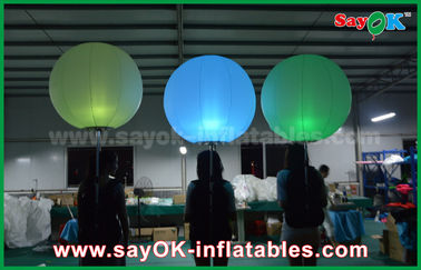 διογκώσιμο μπαλόνι διακοσμήσεων φωτισμού 1m DIA με το χρώμα που αλλάζει το φως των οδηγήσεων