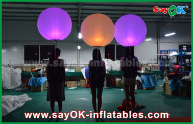 διογκώσιμο μπαλόνι διακοσμήσεων φωτισμού 1m DIA με το χρώμα που αλλάζει το φως των οδηγήσεων