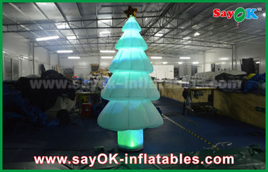 χριστουγεννιάτικο δέντρο φωτισμού των διογκώσιμων ελαφριών οδηγήσεων διακοσμήσεων 3m με το νάυλον υλικό