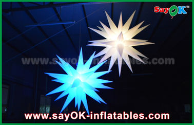 Διογκώσιμες διακοσμήσεις φωτισμού μπαλονιών αστεριών των γιγαντιαίων οδηγήσεων 1.5m για το μπαρ/το φραγμό