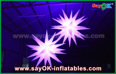 Διογκώσιμες διακοσμήσεις φωτισμού μπαλονιών αστεριών των γιγαντιαίων οδηγήσεων 1.5m για το μπαρ/το φραγμό