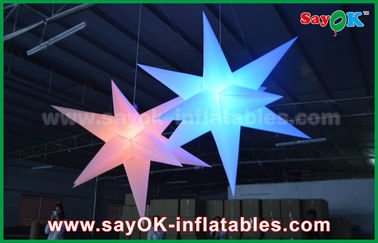 Υπαίθριες διογκώσιμες διακοσμήσεις μπαλονιών αστεριών των νάυλον οδηγήσεων διαφήμισης με τον ανεμιστήρα CE/UL