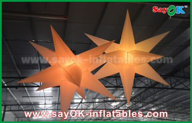 Υπαίθριες διογκώσιμες διακοσμήσεις μπαλονιών αστεριών των νάυλον οδηγήσεων διαφήμισης με τον ανεμιστήρα CE/UL
