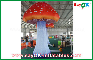 Γιγαντιαίο διογκώσιμο μανιτάρι υφασμάτων της Οξφόρδης που διαφημίζει Inflatables με τον ενσωματωμένο ανεμιστήρα