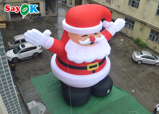 Χαριτωμένο LED Blow Up Χριστουγεννιάτικα στολίδια Spirit Giant φουσκωτός Άγιος Βασίλης
