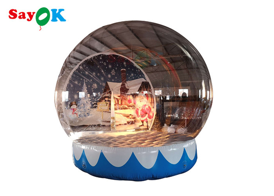 Προσαρμοσμένη Snow Globe Crystal Ball φουσκωτή σκηνή φυσαλίδων για το εμπορικό κέντρο