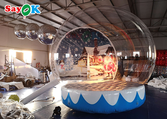 Προσαρμοσμένη Snow Globe Crystal Ball φουσκωτή σκηνή φυσαλίδων για το εμπορικό κέντρο