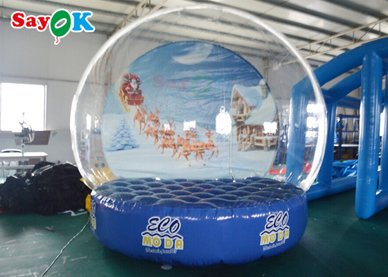 3m PVC Clear Dome Φουσκωτό Σκηνή Φούσκα Χριστουγεννιάτικο Θέμα Χιονάνθρωπος για Διαφήμιση Εκδηλώσεων