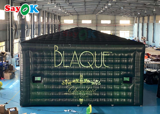 Μεγάλη φουσκωτή σκηνή Γίγαντας κινητή 8x8x4m εξωτερική φουσκωτή σκηνή με φώτα LED Αδιάβροχη