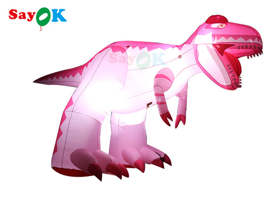 Ροζ 4m Πιέσιμοι χαρακτήρες καρτούν Διαφήμιση Δεινόσαυρος Ανθεκτικός σε υγρασία Πιέσιμοι αερόστατα ζώων