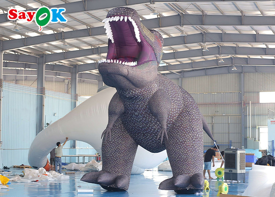 Ferocious Dinosaur Inflatable Cartoon Characters 5m Για Έκθεση