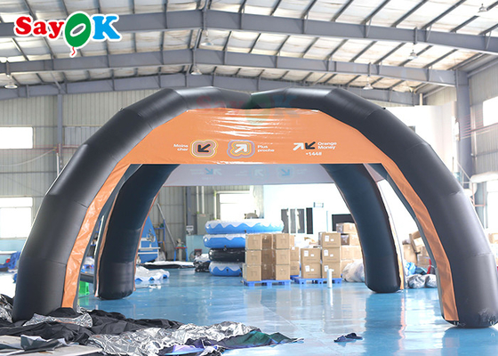 Οικογενειακή ατμοσφαιρική σκηνή Custom PVC 7x4m φουσκωτή ατμοσφαιρική σκηνή Υποστήριξη δομή Blow Up Spider Tent