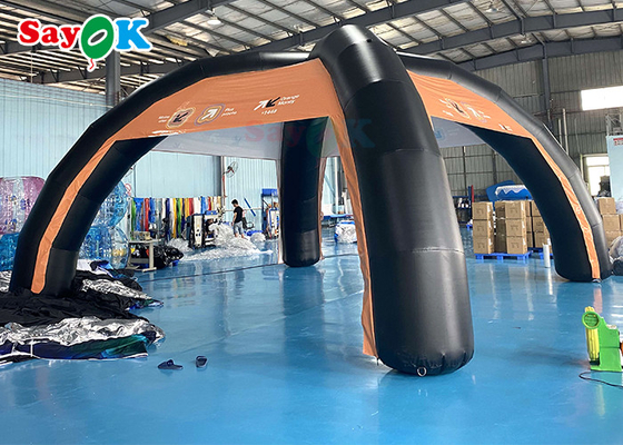 Οικογενειακή ατμοσφαιρική σκηνή Custom PVC 7x4m φουσκωτή ατμοσφαιρική σκηνή Υποστήριξη δομή Blow Up Spider Tent