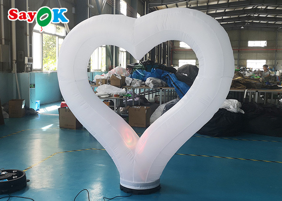 Γιγαντιαίο διογκώσιμο πρότυπο καρδιών αγάπης γαμήλιων διακοσμήσεων μπαλονιών με το φως