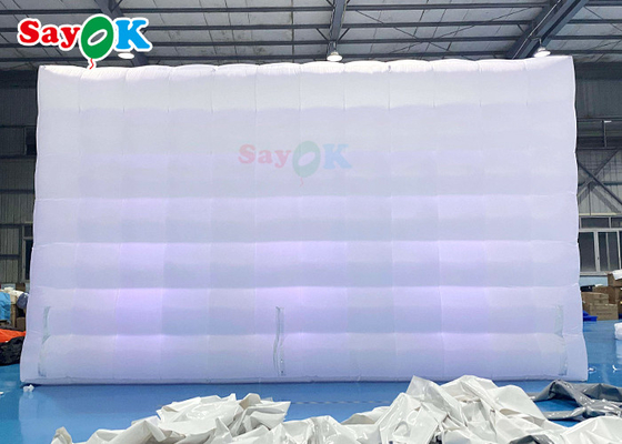 Κινητή 8x8x4m εξωτερική λευκή φουσκωτή ατμοσφαιρική σκηνή για ευτυχισμένα πάρτι φουσκωτή σκηνή για πάρτι