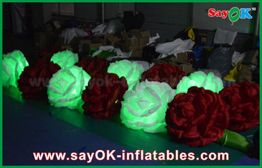 Η διογκώσιμη διακόσμηση DIA φωτισμού φωτισμού των οδηγήσεων αυξήθηκε λουλούδι με τον ανεμιστήρα CE/UL