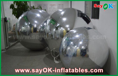 0.6mm PVC διογκώσιμο καθρεφτών σφαιρών ασημένιο μπαλονιών ύφος σφραγίδων διακοσμήσεων αεροστεγές