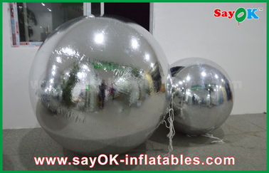 0.6mm PVC διογκώσιμο καθρεφτών σφαιρών ασημένιο μπαλονιών ύφος σφραγίδων διακοσμήσεων αεροστεγές