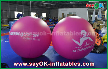 Γιγαντιαίο 2m DIA PVC κόκκινο διογκώσιμο μπαλονιών υπαίθριο μπαλόνι ηλίου διαφήμισης διογκώσιμο