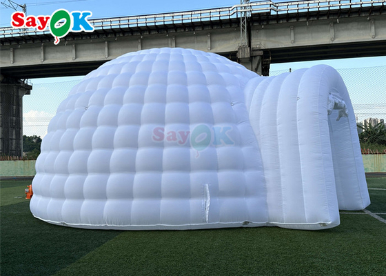Φουσκωτή σκηνή αέρα με προσαρμοσμένο φωτισμό Blow Up Igloo Dome Tent για εξωτερικούς χώρους