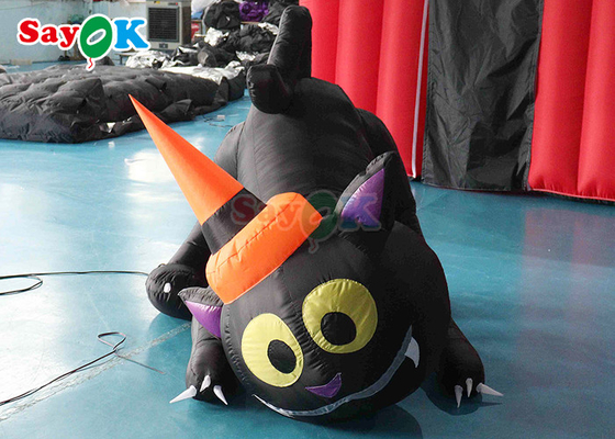 Ζώο μοντέλο καρτούν Halloween φουσκωτή μαύρη γάτα Διακόσμηση αυλής Halloween