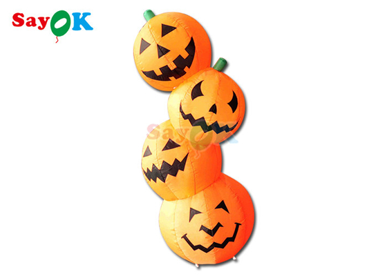 PVC φουσκωτή διακόσμηση Halloween 4.9ft Σχήμα κολοκύθας LED Φουσκωτό μοντέλο
