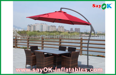 Σκάστε επάνω παραλιών σκηνών τη UV ανθεκτική διπλώνοντας ομπρέλα παραλιών ήλιων υπαίθρια, κινεζικό Parasol κήπων