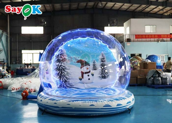 Γίγαντα φουσκωτή μπάλα του χιονιού Πάρτι φουσκωτή τρούμπα ανατινάξτε χριστουγεννιάτικη χιονοσφαίρα για το γεγονός