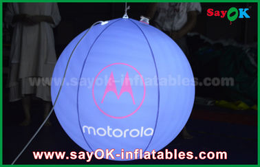 Μπλε/κόκκινο διογκώσιμο κλειστό διακόσμηση κρεμώντας μπαλόνι φωτισμού για τη διαφήμιση